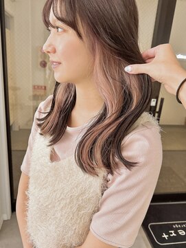 ナンバー 竪町(number+) 20代30代40代大人可愛いイヤリングカラーベビーピンク