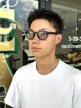 ザスーツブラザーズ(THE SUITS BROTHERS) MEN'SHAIRウルフカルマパーマスパイキーショートイージーパーマ
