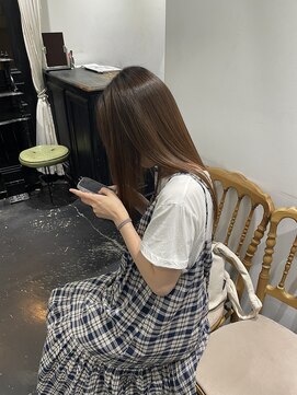 シアー 大阪梅田(SHEER.) 髪質改善カラー×ベージュブラウン【大阪梅田,中崎町美容室】