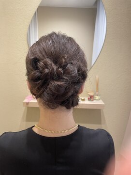 ランリ 名古屋名駅(ranri) 隠れリボンアレンジシニヨン