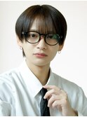 シースルー　ニュアンス　ラウンドマッシュ韓国ヘア韓流
