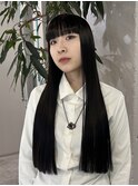 【TALO】黒髪パッツンロング★