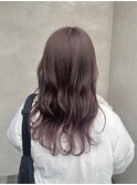 ピンクブラウン＋ボルドーグラデーション