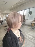 ホワイトブロンド×ウルフレイヤーカット(山崎)