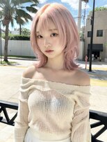 エルプラス(L plus)&nbsp;ピンクベージュ/ペールカラー/ブリーチカラー/レイヤーカット