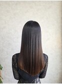 ダークグレージュ/髪質改善/ツヤ髪ロング/透明感/美シルエット