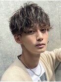 横浜シャドウパーマ緩めスパイラルパーママッシュセンターパート