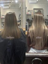 ルフレ 新宿本店2nd(Reflet)&nbsp;お客様カタログ＃新宿髪質改善ブリーチハイトーンエクステ韓国