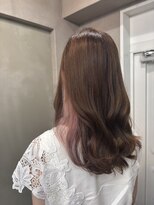 ファビ 渋谷(Fab)&nbsp;くびれヘア/暗めカラー/アプリコットオレンジ/縮毛矯正