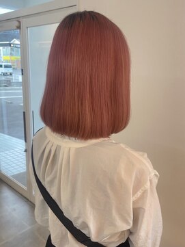 ミルヘアデザイン(mil hair design) ボブ　ミルクティーベージュ　艶髪　髪質改善カラー　ショート