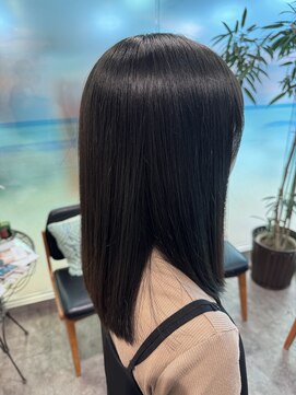 アース 津田沼店(HAIR&MAKE EARTH) ミディアムストレート