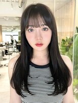 ミンクス 原宿店(MINX) 前髪カット シースルーぱっつん レイヤーカット