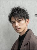 メンズビジネスツーブロックショート