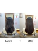 ヘアエステコース+カラー+カット・髪質改善・縮毛矯正・白髪染め