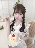 ダークパープル/ナチュラルショート/夏のヘアアレンジ/名古屋