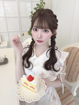 リルミー ミュエナ 大須 矢場町(Lilme myuena) ダークパープル/ナチュラルショート/夏のヘアアレンジ/名古屋