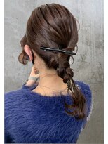 ヘアー アイス 御器所本店(HAIR ICI)&nbsp;20代30代ゆるふわ♪お呼ばれ大人っぽねじり編み