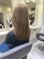 カリン ハッピーヘアライフ 長吉長原店(carin happyhairlife)&nbsp;ヘーゼルベージュ　ミディアムレイヤー