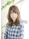 大人無造作ロング