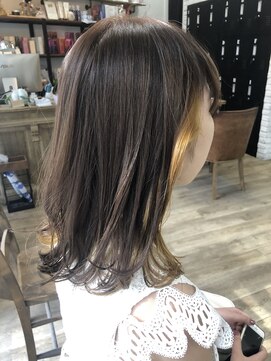 レベッカ(REBECCＡ by CURACION) 【REBECCA】ラベンダ－ベ－ジュ×インナーカラ－×イエロ－