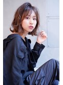 siena ふんわり外ハネボブx色っぽジンジャーベージュ