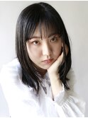 【本八幡FLIP B AVEDA】黒髪も軽い印象に♪ミディアムレイヤー