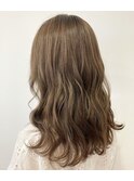 マロンベージュ　ニュアンスマッシュ　チラ見せカラー