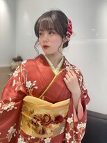 卒業式ヘアメイク　簡単スタイリング　着物