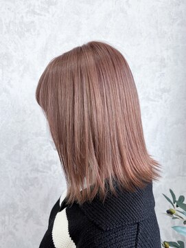 デミヘアー(Demi hair) 外ハネボブ×ミルクティーブラウン