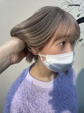 ヘアアンドスペース ベロン(hair&space velon) ミルクティーベージュ
