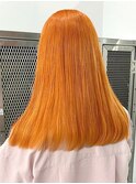 ペールオレンジ[新宿駅/ホワイトグレージュ/ネビージュ/美髪]