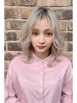 クーエフー(coo et fuu) 20代30代40代 シースルーバングの外ハネボブ2 藤沢