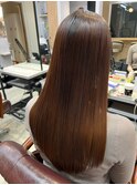 ツヤツヤ髪になる髪質改善＿チョコブラウン＿ロング［東陽町］