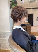 白髪ぼかしハイライト/絶壁解消/ひし形大人ショートボブ/聖