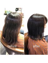 カミケン 方木田店(kamiken.)&nbsp;結べる切りっぱなしボブ外ハネ美髪さらツヤ【カミケン方木田店】