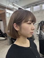 イキ 表参道(iki omotesando)&nbsp;ミディアムヘア/スラッシュ/グレージュカラー/デザインカラー