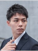大人メンズビジネスソフトアップバングリクルートベリーショート