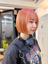 フラム 渋谷(flamme)&nbsp;顔周りレイヤー×ハイトーンオレンジ