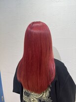 アジールヘア 池袋東口店(agir hair) ブリーチ1回チェリーレッドカラー美髪のススメピンクブラウン