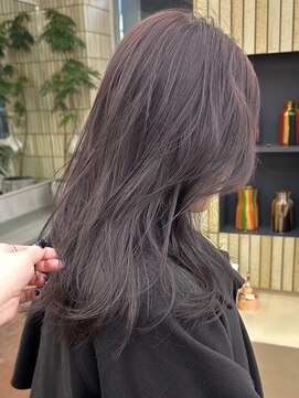 パークレーン アイス イヴェン(park lane ICI yeven) ブリーチなしカラー　ラベンダーグレージュ　レイヤー/momoka
