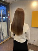 ことりベージュミルクティーベージュシースルーカラー大人可愛い