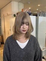 ラウブロッサム 大宮西口店(Lau Blossom)&nbsp;レイヤーカット+インナーカラー+ローライト