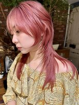 ボコカ(bococa) マレット ウルフ ピンクカラー ケアブリーチ