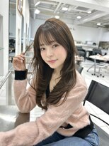 ユーフォリア 渋谷グランデ(Euphoria SHIBUYA GRANDE)&nbsp;レイヤーカット　ワンカール　オリーブグレージュ