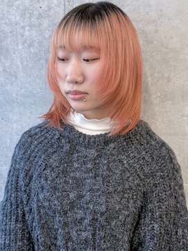 モリオ(morio) レイヤーボブショートウルフナチュラルボブミディアムレイヤー