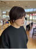 ショートスタイル/ショートボブ/顔まわりカット