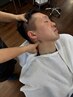 メンズカット＋顔そり＋シャンプー＋リンパマッサージ【￥4800→￥4500】