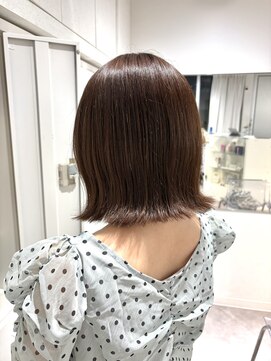 ユーフォリア 渋谷グランデ(Euphoria SHIBUYA GRANDE) ボブカット 外ハネボブ ブラウンカラー