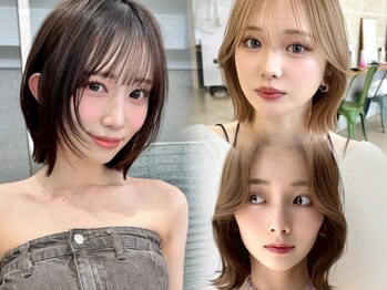 サンド 池袋(sand)の写真/<ミディアムカットの口コミ高評価*>毛先数ミリ単位でこだわる小顔ひし形シルエット&レイヤーカット[池袋駅]