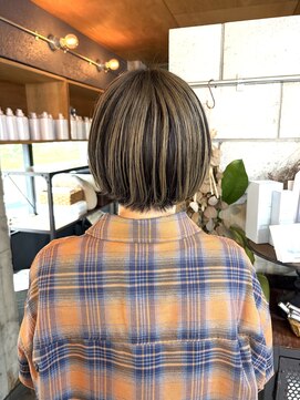 ファスナー(fustener) くすみベージュ系アンブレラカラー